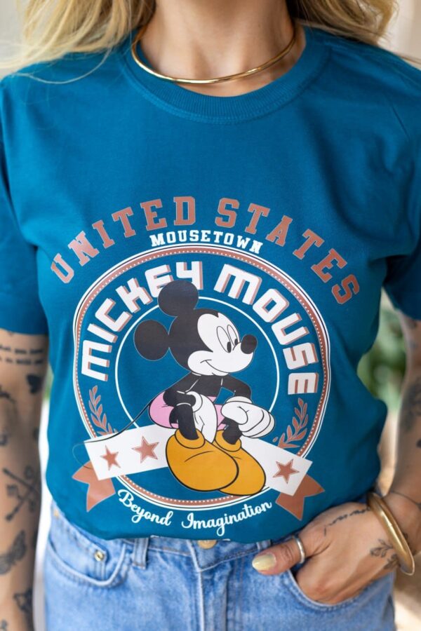 T-shirt Mickey azul Egeo - Image 4